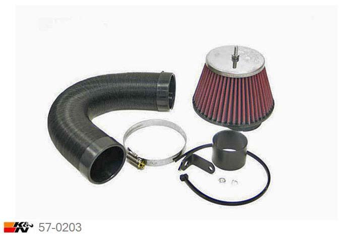 57-0203, K&N 57i Kit, Fiat Cinquecento, 0.9, 1992-1998, alle modellen 40 pk