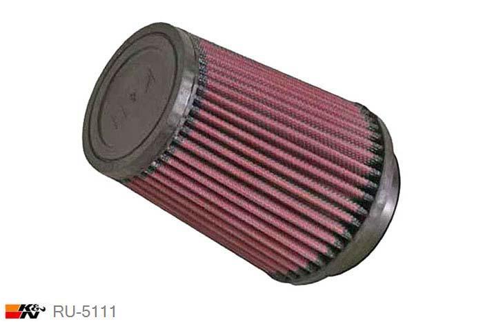 76mm aansluitdiameter, RU-5111, K&N Luchtfilter Universeel, Conisch, Lengte filter 146mm, Buitendiameter onder 114mm, Buitendiameter kap 89mm, Rubber kap, Lengte flens 19mm, 0 mm