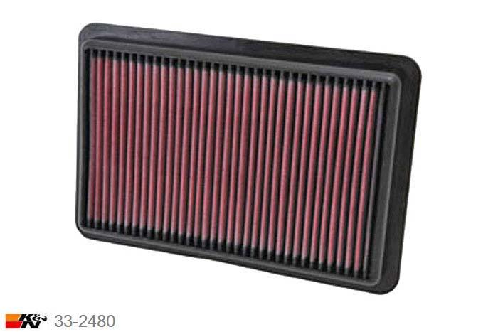 33-2480 K&N Luchtfilter, Mazda 3 2.0, 2014-2015