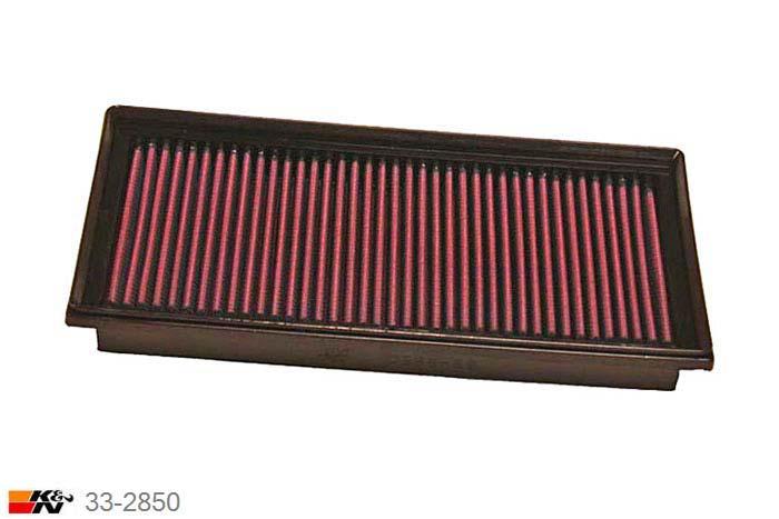 33-2850 K&N Luchtfilter Lengte 295 mm, Breedte 152 mm, VW Golf V 1.4 FSi, 90PK, 2004-2007