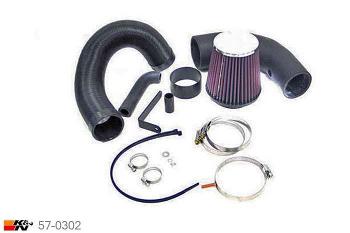 57-0302, K&N 57i Kit, Peugeot 206, 1.1, 60PK, 1998-2006, 8V mpi