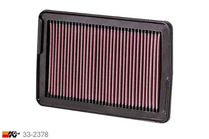 33-2378 K&N Luchtfilter Lengte 270 mm, Breedte 175 mm, Hyundai Santa Fe 2.7 excl. USA, 4/2006-2010