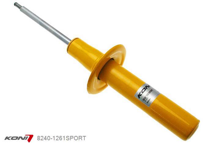 8240-1261SPORT, Koni Sport schokdemper Vooras, Audi A6 (C7, 4G) Sedan, 2011-2015, excl. lucht-, Audi sport- en S-line ophanging, Demping instelbaar, alleen voor montage (in uitgebouwde toestand), Standaard lengte , verlaging tot max. -40mm