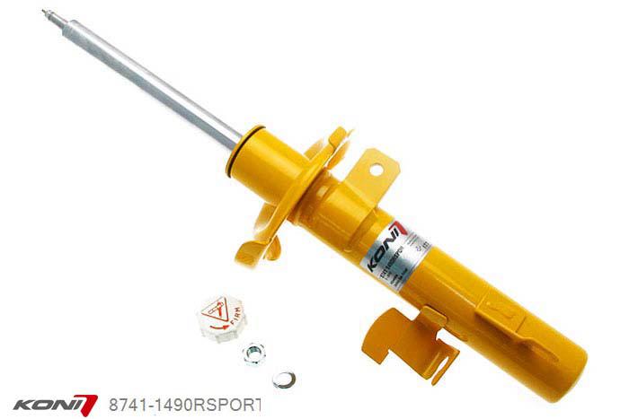 8741-1490RSPORT, Koni Sport schokdemper Vooras rechts, Ford C-Max MPV, 10/2003-11/2010, Demping instelbaar  d.m.v. stelknop, Standaard lengte , verlaging tot max. -40mm