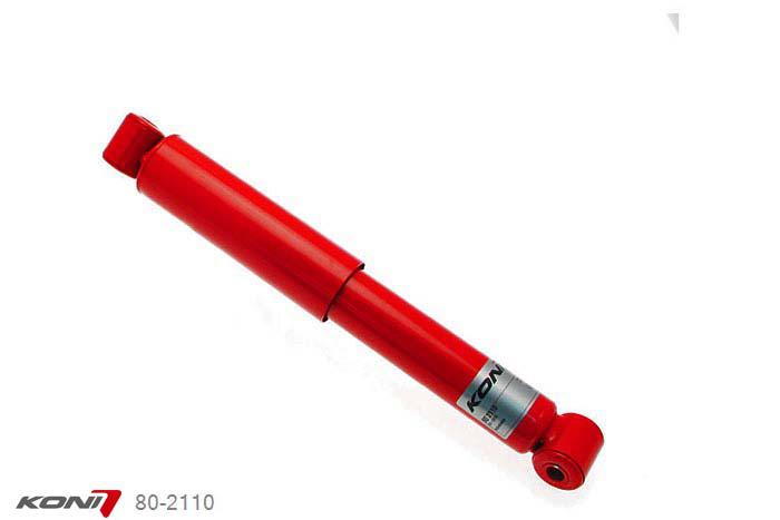 80-2110, Koni Rood schokdemper Vooras, VW Transporter, T2b (Van, Bus), 1972-1979, v.a. chassisno. 22.000.097, Demping instelbaar, alleen voor montage (in uitgebouwde toestand), Standaard lengte , verlaging tot max. -40mm