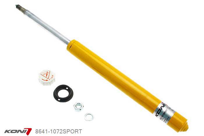 8641-1072SPORT, Koni Sport schokdemper Achteras, Toyota MR2 en Silver 1.6 TC 16 (AW11), 1985-07/1986, Demping instelbaar  d.m.v. stelknop, Standaard lengte , verlaging tot max. -40mm