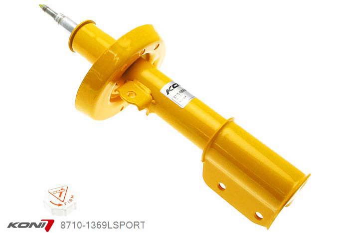8710-1369LSPORT, Koni Sport schokdemper Vooras links, Opel Astra G OPC 2.0-16V, 2000-2003, Demping instelbaar  d.m.v. stelknop, Standaard lengte , verlaging tot max. -40mm