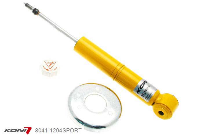 8041-1204SPORT, Koni Sport schokdemper Achteras, Mazda Eunos Roadster 1.6-16V, 1.8-16V, 1989-1997, met deze dempers kan ca. 15 mm verlaagd worden, Demping instelbaar  d.m.v. stelknop, Standaard lengte , verlaging tot max. -40mm