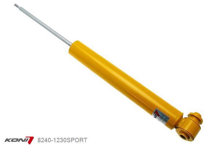 8240-1230SPORT, Koni Sport schokdemper Achteras, Audi A6 (C6, 4F) Avant, incl. Quattro, 01/2005-2011, excl. luchtophanging, Demping instelbaar, alleen voor montage (in uitgebouwde toestand), Standaard lengte , verlaging tot max. -40mm