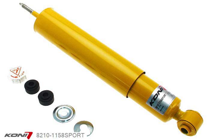 8210-1158SPORT, Koni Sport schokdemper Achteras, Opel incl. 16V, V6, Turbo 4WD, 1990-1998, Demping instelbaar  d.m.v. stelknop, Standaard lengte , verlaging tot max. -40mm