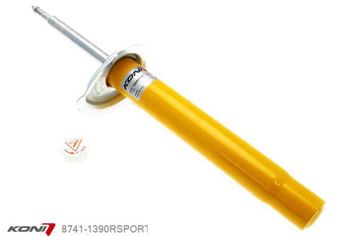 8741-1390RSPORT, Koni Sport schokdemper Vooras rechts, BMW Sedan/Coupe/Touring/Cabrio incl. M-Technik, 1998-2005, excl. X-models, Demping instelbaar  d.m.v. stelknop, Standaard lengte , verlaging tot max. -40mm