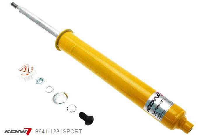 8641-1231SPORT, Koni Sport schokdemper Vooras, Mitsubishi Eclipse Coupe (D27A) 4WD, 1990-1994, alleen voor KYB veerpoten, Demping instelbaar  d.m.v. stelknop, Standaard lengte , verlaging tot max. -40mm