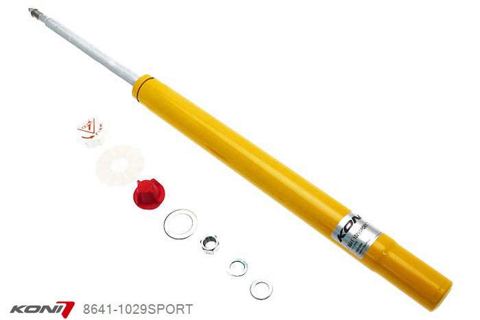 8641-1029SPORT, Koni Sport schokdemper Vooras, BMW Sedan/Touring/Cabrio incl. M-Technik, 09/1982-1991, voor McPherson met 45 mm diam. behuizing, Demping instelbaar  d.m.v. stelknop, Standaard lengte , verlaging tot max. -40mm