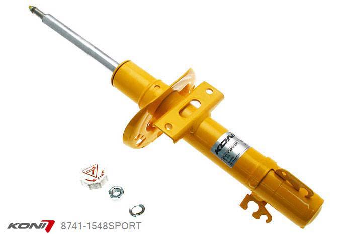 8741-1548SPORT, Koni Sport schokdemper Vooras, Audi A1, 08/2010-2015, Demping instelbaar  d.m.v. stelknop, Standaard lengte , verlaging tot max. -40mm