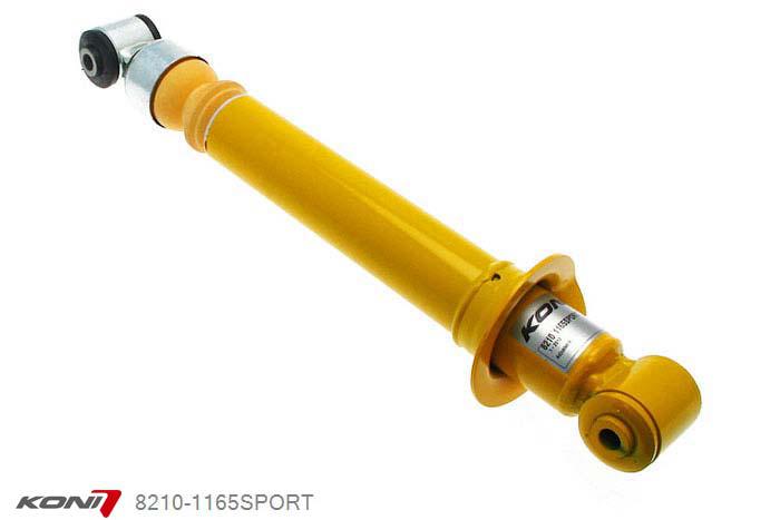 8210-1165SPORT, Koni Sport schokdemper Achteras, Audi S/RS S4 (B5) Avant Quattro, 1997-2002, demperunit dient verwijderd te worden voordat afgesteld kan worden, Demping instelbaar  d.m.v. stelknop, Standaard lengte , verlaging tot max. -40mm