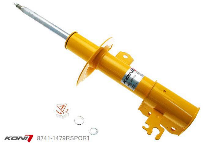 8741-1479RSPORT, Koni Sport schokdemper Vooras, Saab 9-3 Sport Estate, incl. Aero, 03/2005-2007, Demping instelbaar  d.m.v. stelknop, Standaard lengte , verlaging tot max. -40mm