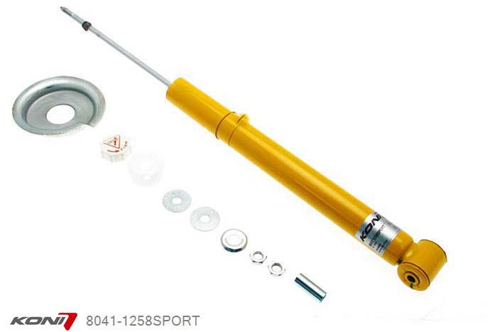 8041-1258SPORT, Koni Sport schokdemper Achteras, Honda Sedan, 1998-2002, (US market versies only), Demping instelbaar  d.m.v. stelknop, Standaard lengte , verlaging tot max. -40mm