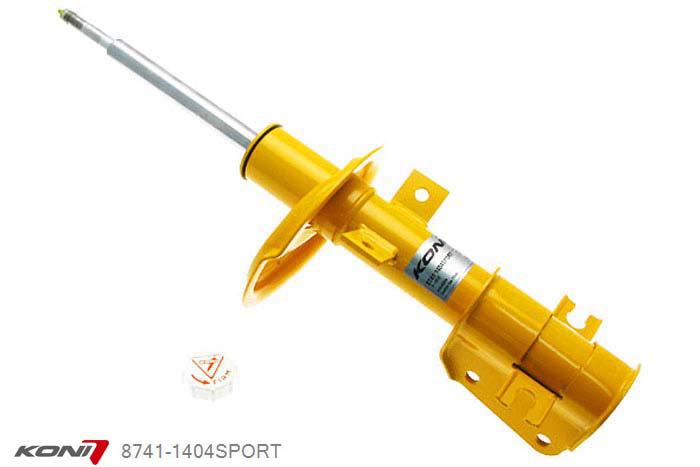 8741-1404SPORT, Koni Sport schokdemper Vooras, Alfa Romeo Coupe 3.0-V6 24V, 3.2-V6 24V, 1997-2005, Demping instelbaar  d.m.v. stelknop, Standaard lengte , verlaging tot max. -40mm