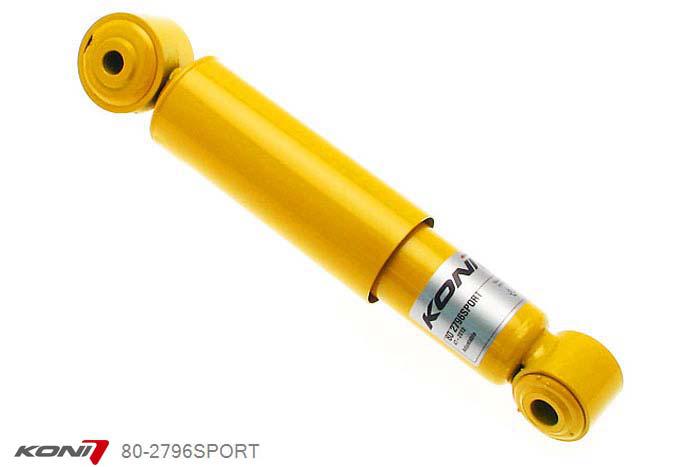 80-2796SPORT, Koni Sport schokdemper Achteras, Opel Astra G Cabrio, 03/2000-2004, 1.6-16V,1.8-16V,2.0T,2.2-16V,2.2DTi, Demping instelbaar, alleen voor montage (in uitgebouwde toestand), Standaard lengte , verlaging tot max. -40mm
