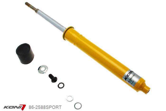 86-2588SPORT, Koni Sport schokdemper Vooras, Suzuki Swift, 1989-1996, GTi 1.3-16V (EAA33 + EAA34 + EAF35), voor: alleen voor KYB en Showa, Demping instelbaar, alleen voor montage (in uitgebouwde toestand), Standaard lengte , verlaging tot max. -40mm