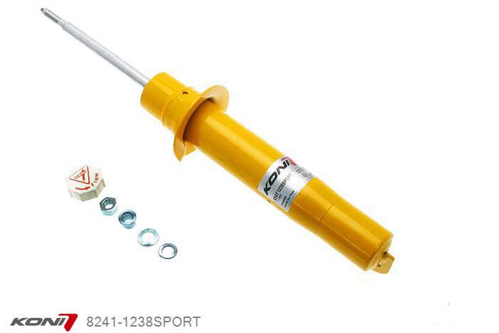 8241-1238SPORT, Koni Sport schokdemper Vooras, Alfa Romeo Brera Coupe, 2005-2011, incl. Q4, Demping instelbaar  d.m.v. stelknop, Standaard lengte , verlaging tot max. -40mm