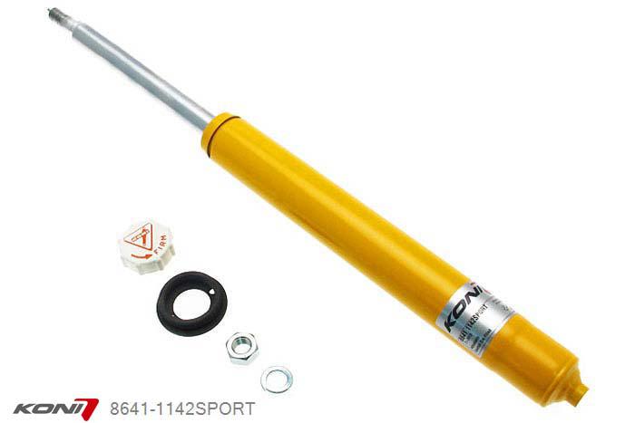 8641-1142SPORT, Koni Sport schokdemper Achteras, Toyota MR2 en Silver 1.6 TC 16 (AW11), 08/1986-1989, Demping instelbaar  d.m.v. stelknop, Standaard lengte , verlaging tot max. -40mm