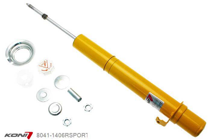 8041-1406RSPORT, Koni Sport schokdemper Vooras rechts, Honda Sedan, 2008-2014, 2.0i, 2.4i, 2.2i-DTEC, Demping instelbaar  d.m.v. stelknop, Standaard lengte , verlaging tot max. -40mm