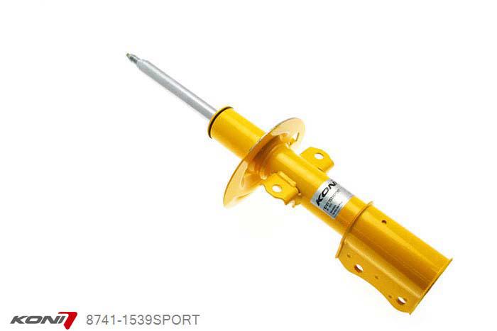 8741-1539SPORT, Koni Sport schokdemper Vooras, Saab 9-3 Cabriolet, 2008-2011, Demping instelbaar  d.m.v. stelknop, Standaard lengte , verlaging tot max. -40mm