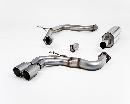 SSXAU568, Audi A3 2.0 TDI 150 MQB 2WD 2013- Milltek, Cat-back system, Resonated (quieter). Titanium Tips. EC-Approved Twin 80mm GT80 Titanium, 2,76 inch, 70mm_image