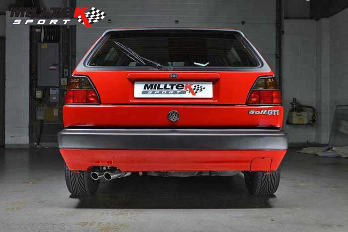 MCXVW203, VW Golf Mk2 GTI 8v 1984-1992 Milltek, Full System,  Polished, 2 inch, 50,8mm