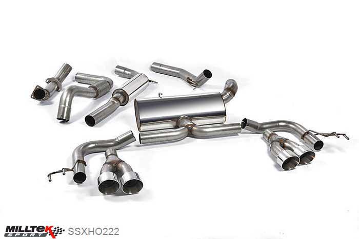 SSXHO222, Honda Civic Type R FK2 Turbocharged 2.0 litre i-VTEC (LHD models only) 2015- Milltek, Cat-back system, Polished Tips. Awaiting EC-Approval... Quad 100mm GT100 Polished, 3 inch, 76,2mm