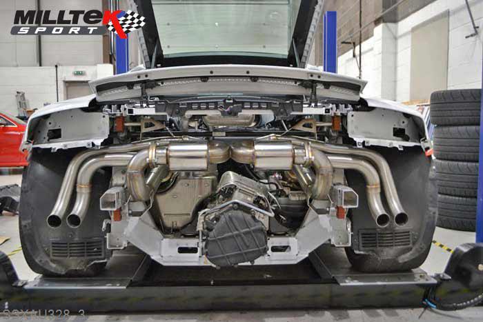 SSXAU328, Audi R8 V10 5.2 FSI quattro Coupe and Spyder (excludes V10 Plus models) 2009-2012 Milltek, Cat-back system, Supercup Version , 3 inch, 76,2mm