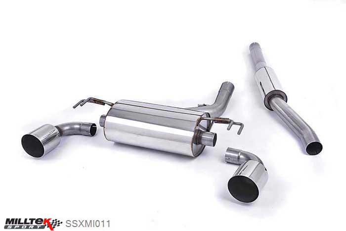 SSXMI011, Mitsubishi Lancer Evolution X 2.0 Turbo 2008-2014 Milltek, Cat-back system,  Raptor Raptor, 3 inch, 76,2mm