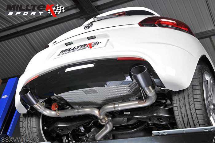 SSXVW142, VW Scirocco R 2009- Milltek, Cat-back system,  , 3 inch, 76,2mm