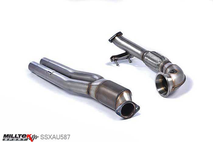 SSXAU587, Audi S/RS RS3 Sportback (8V MQB) 2015- Milltek, Primary Hi-Flow Sports Cat and Turbo Elbow,  , 3 inch, 76,2mm
