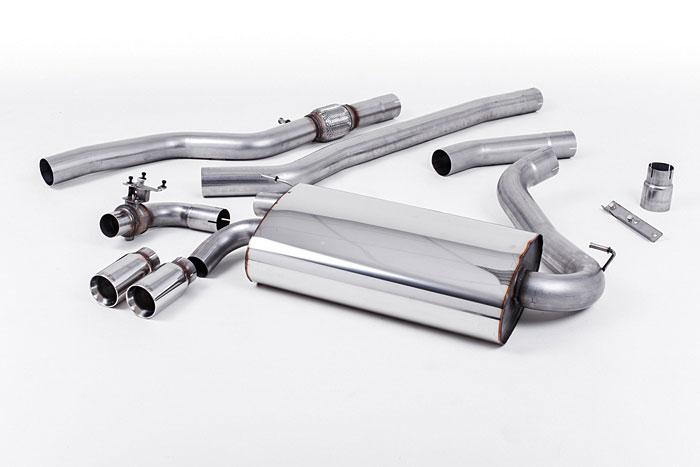 SSXBM1002, BMW 4 Series F32 428i Coupe (manual and without tow bar and N20 Engine Only) 2014- Milltek, Cat-back system, OE-style twin-outlet. Non-resonated (louder). Polished tips Twin 76.2mm GT76, 3 inch, 76,2mm