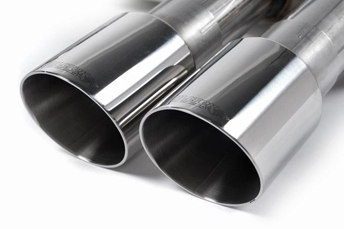 SSXBM1012, BMW 4 Series F32 428i Coupe (automatic and without tow bar and N20 Engine Only) 2014- Milltek, Cat-back system, 435i-style dual-outlet. Resonated (quieter). Polished Tips. Requires 435i M Sport rear valance from your BMW dealer Twin 90mm GT90 Polished, 3 inch, 76,2mm