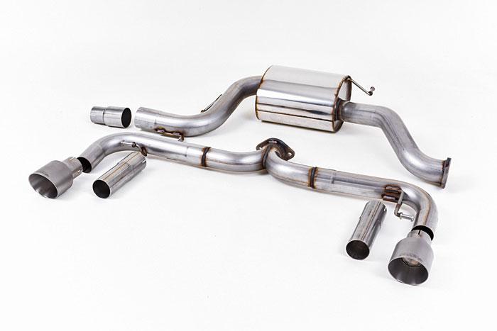 SSXVW344, VW Beetle 2.0 TSI (A5 Chassis) 2011- Milltek, Cat-back system, Non-resonated (louder). Titanium Tips Dual 100mm GT100 Titanium, 3 inch, 76,2mm