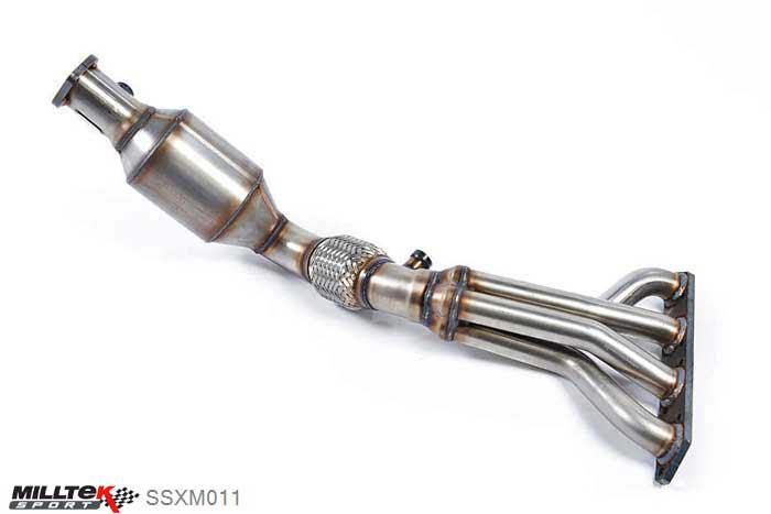 SSXM011, Mini Mk1 (R50) Cooper 1.6i 2001-2006 Milltek, Manifold and Hi-Flow Sports Cat, Must be fitted with the Milltek Sport cat-back system and requires a Stage 2 ECU remap , 2,5 inch, 63,5mm