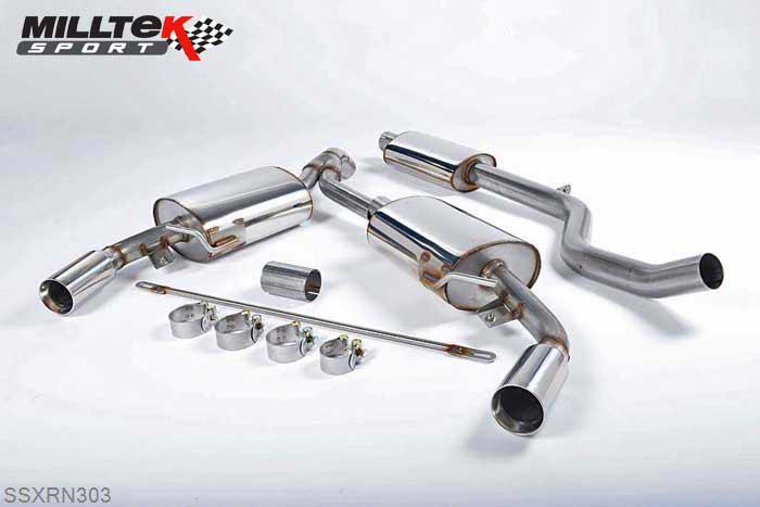 SSXRN303, Renault Clio 197 2.0 16v 2006-2009 Milltek, Cat-back system,  76.2mm Special 292, 2,5 inch, 63,5mm