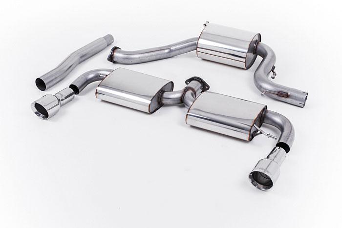 SSXVW159, VW Scirocco R 2009- Milltek, Cat-back system,  Dual 100mm GT100 Polished, 3 inch, 76,2mm
