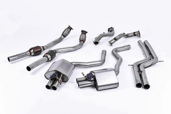 SSXAU379, Audi S/RS RS7 Sportback 4.0 V8 TFSI biturbo 2013- Milltek, Full System, Non-resonated (louder). Uses OE Tips. Requires a stage 2 ECU remap , 2,75 inch, 69,85mm