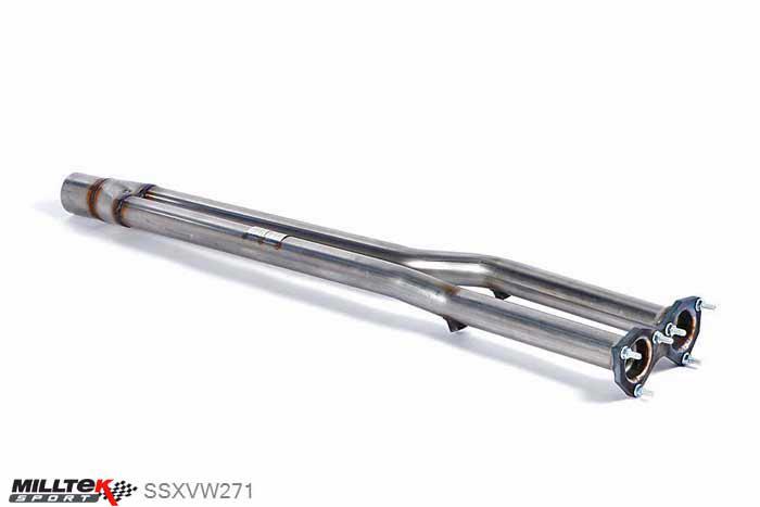 SSXVW271, VW Golf Mk4 R32 3.2 V6 4WD 2002-2005 Milltek, Cat Replacement Pipe, Requires stage 2 ECU remap and must be fitted with the Milltek Sport cat-back system , 1,87 inch, 47,62mm