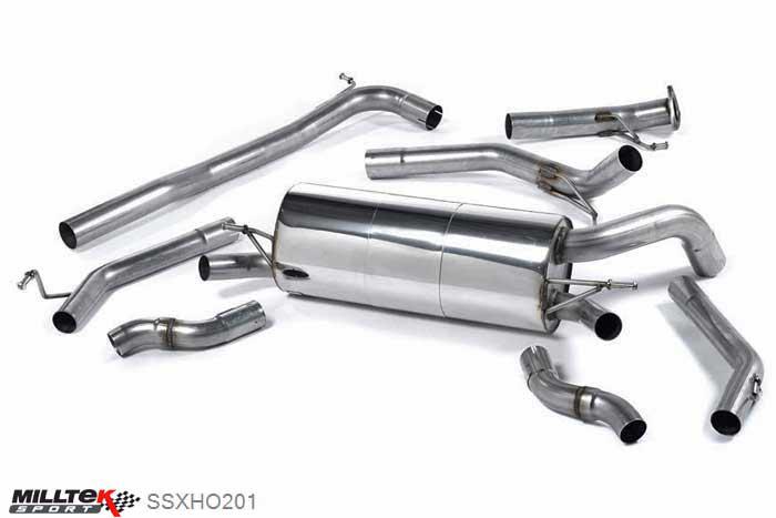 SSXHO201, Honda Civic Type R 2.0 i-VTEC FN2 2007-2012 Milltek, Cat-back system, Non-resonated (louder). Uses original tailpipes , 2,5 inch, 63,5mm