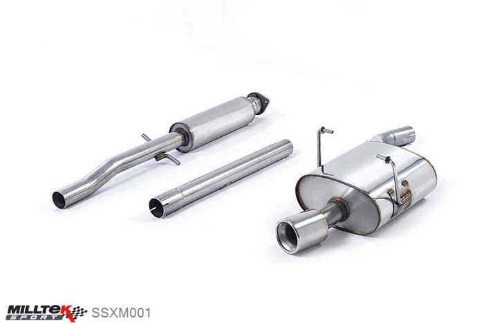 SSXM001, Mini Mk1 (R50) One 1.6i 2001-2006 Milltek, Cat-back system, Meteor - Includes bracket locator for 2004 cars 90mm Meteor, 2,13 inch, 53,98mm