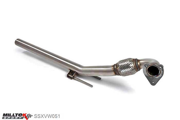 hoofdafbeelding SSXVW051, Audi A3 1.9 TDI 90 / 100 / 110 / 130 BHP 1996-2004 Milltek, Large-bore Downpipe, Removes the catalyst (will still pass MOT emissions test). Must be fitted with the Milltek Sport cat-back system , 2,5 inch, 63,5mm