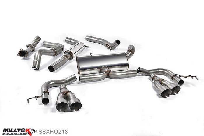 SSXHO218, Honda Civic Type R FK2 Turbocharged 2.0 litre i-VTEC (RHD models only) 2015- Milltek, Cat-back system, Titanium Tips. Awaiting EC-Approval... Quad 100mm GT100 Titanium, 3 inch, 76,2mm