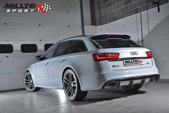 SSXAU378, Audi S/RS RS6 C7 4.0 TFSI biturbo quattro 2013- Milltek, Full System, Resonated (quieter). Uses OE Tips. Requires a stage 2 ECU remap , 2,75 inch, 69,85mm