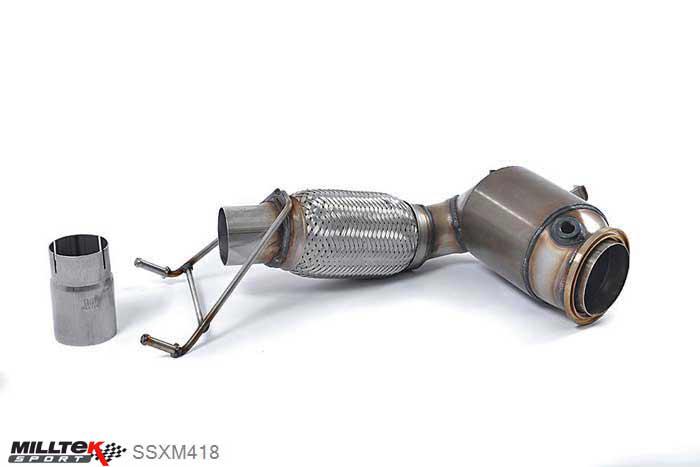 SSXM418, Mini Mk3 (F56) Cooper 1.5T 2014- Milltek, Large Bore Downpipe and Hi-Flow Sports Cat, Must be fitted with the Milltek Sport cat-back system and requires a Stage 2 ECU remap , 2,76 inch, 70mm
