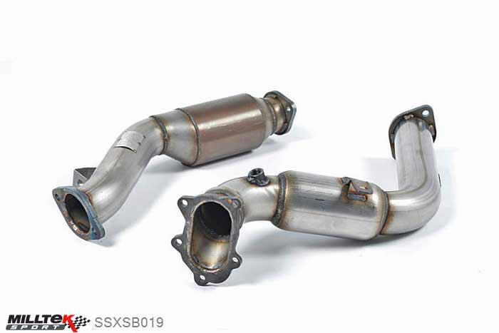 SSXSB019, Subaru Impreza WRX STi Saloon / Sedan 2014- Milltek, Large Bore Downpipe and Hi-Flow Sports Cat, Must be fitted with the Milltek Sport cat-back system and requires a Stage 2 ECU remap , 3 inch, 76,2mm